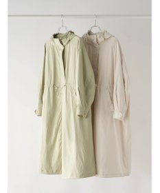 earth music&ecology テックフードロングコート