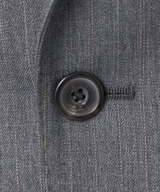 GOTAIRIKU 【御幸毛織】ドライスピナーツイルストレッチスーツ_グレーストライプ