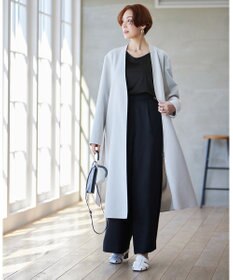 ICB 【洗える】トリアセサテンスムース 5分袖プルオーバー