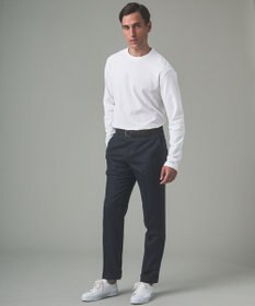 GOTAIRIKU ジャケットのインナーに最適【WEB&一部店舗限定】キレイ目 鹿の子 ビズ長袖Tシャツ