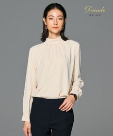 BEIGE， EVA / ハイネックロングスリーブブラウス