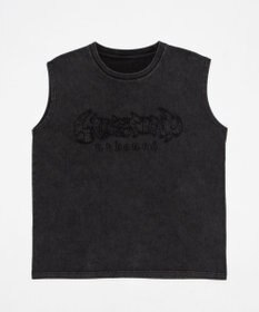 WEGO 【ユニセックス着用ITEM】ブリーチダメージアップリケノースリーブ