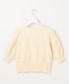 Feroux 【美人百花7月号掲載】チュールコンビパフスリーブ ニット