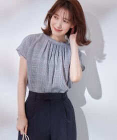 ANY 【洗濯機可能】プリントブラウス