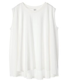 AMERICAN HOLIC 接触冷感バックフレアノースリーブプルオーバー