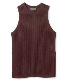 uncrave シースルーケーブルニット ノースリーブトップス