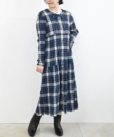 crêprie tsumori chisato creperie LONG SLEEVES ONE PIECE -TARTAN CHECK クレプリ タータンチェック長袖ワンピース