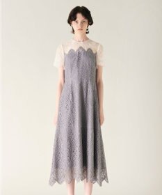 GRACE CONTINENTAL レース切替フレアドレス