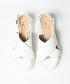 BONTRE 【LucaGrossi/ルカグロッシ】厚底クロスベルトストラップサンダル