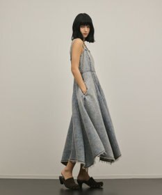 GRACE CONTINENTAL ハンカチーフヘムデニムワンピース