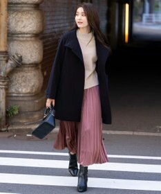 ANY SIS S ウールライクスタンドカラー ミドルコート