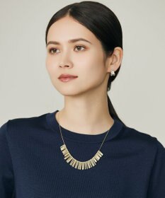 自由区 フリンジメタル ネックレス マットゴールド