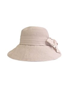 ATRENA 段折りブレード リボンつきキャペリン