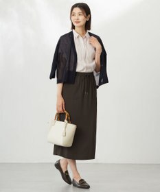 J.PRESS LADIES L 【WEB限定カラーあり・洗える・接触冷感・吸水速乾】Lightジョーゼット ナロー スカート