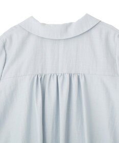 YECCA VECCA 刺繍カラーバルーンヘムブラウス