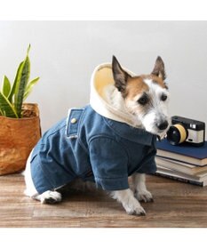PET PARADISE ペットパラダイス 重ね着風デニムジャケット  小型犬