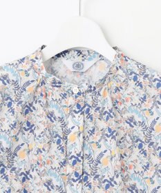 J.PRESS LADIES 【洗える】Liberty バンドカラー プルオーバー ブラウス
