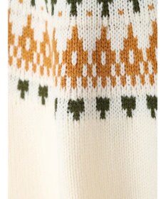 CRAFT STANDARD BOUTIQUE 【男女兼用】求心柄クルーネックニット