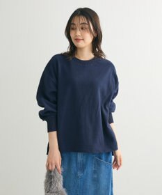 Green Parks フリース袖リブドッキングプルオーバー