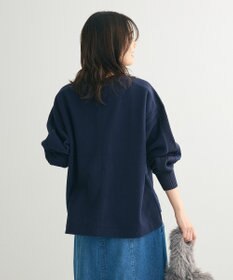 Green Parks フリース袖リブドッキングプルオーバー