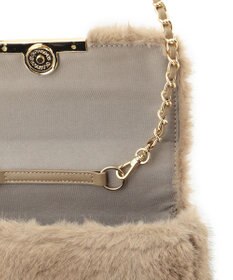 23区 フェイクファー ショルダーバッグ