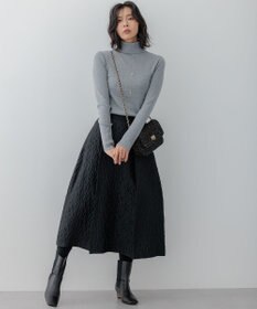 23区 【洗える】エクラジャカード コクーン スカート