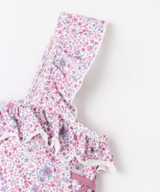 組曲 KIDS 【UVカット】【SS-Lサイズ】トロピカルフラワー スイムウェア(ワンピース)