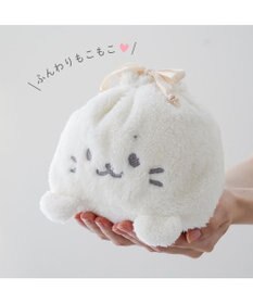 Mother garden しろたん もこもこ 巾着