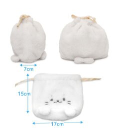 Mother garden しろたん もこもこ 巾着