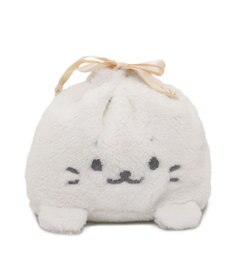 Mother garden しろたん もこもこ 巾着