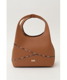 DAKS レザー×チェック柄 2WAYハンドバッグ