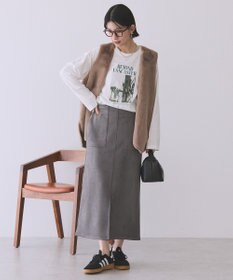 AMERICAN HOLIC ヌバック調スカート