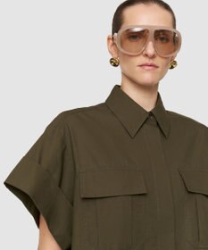 JOSEPH ポプリンコットン　ショートスリーブシャツ