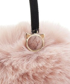 MOONBAT 【FUDGE11月号掲載】PAUL & JOE ACCESSOIRES ネコチャーム付フェイクファーイヤマフ（細アーム）
