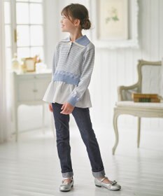 組曲 KIDS 【150-160㎝】ハーモニー ボーダートップス