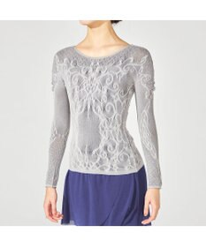 Chacott 【ノーソーイングニット】リバーシブルクルーネックトップ