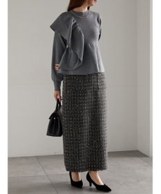Te chichi ツィードロングナロースカート《2025winter catalog item》