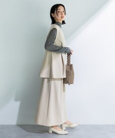 Green Parks 楽ちんリップルペプラムベスト