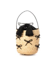 UNBILLION カカトゥ kakatoo / リボンチャームラフィアバッグ