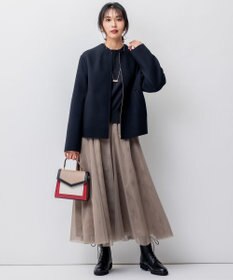 23区 【洗える】ウールコットンストレッチ ニット