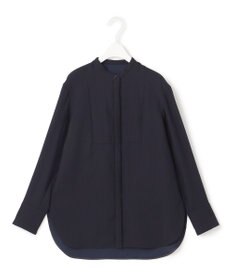 ICB 【接触冷感・UVケア・速乾・洗える】 FluidBackSatin シャツブラウス