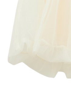 earth music&ecology ＳＥＴ２点チュールバルーンブラウス＋ロゴタンク