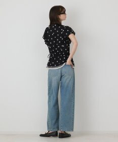 GRACE CONTINENTAL ドットフリルブラウス