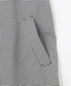 J.PRESS LADIES L 【洗える】Lightストレッチギンガム シングル トレンチコート