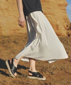 UNFILO L FINE MOVE タックフレアスカート