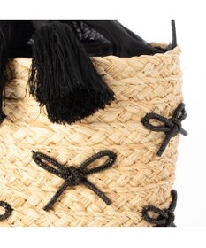 UNBILLION カカトゥ kakatoo / リボンチャームラフィアバッグ