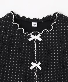 ANY KIDS 【一部店舗/WEB先行販売アイテム】ドット×リボン 半袖Tシャツ