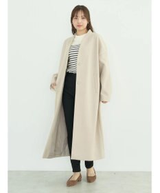 earth music&ecology Ｖネックノーカラーコート