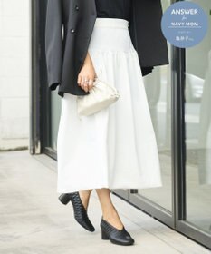 #Newans 【セレモニーにも】バルーンフレアニットスカート