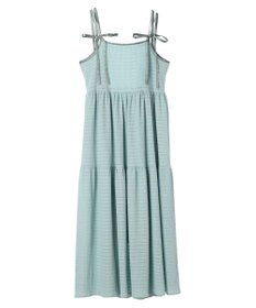 earth music&ecology 表面感肩リボンキャミワンピース